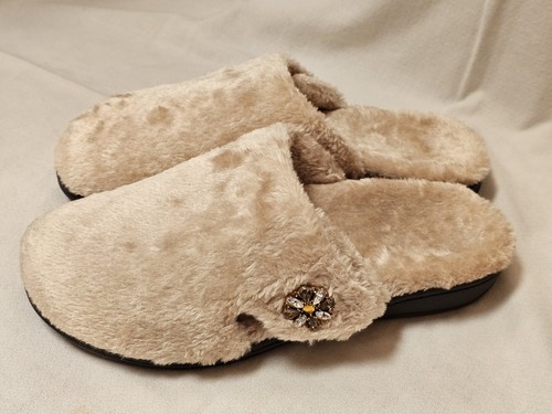 Vionic gemma lux tan fuzzy - gemma,